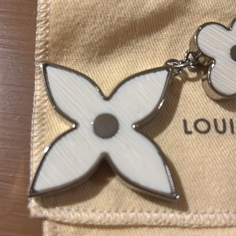 Louis Vuitton Fleur d’ Epi Bag Charm Resin Brass. Nearly New Certified Authentic